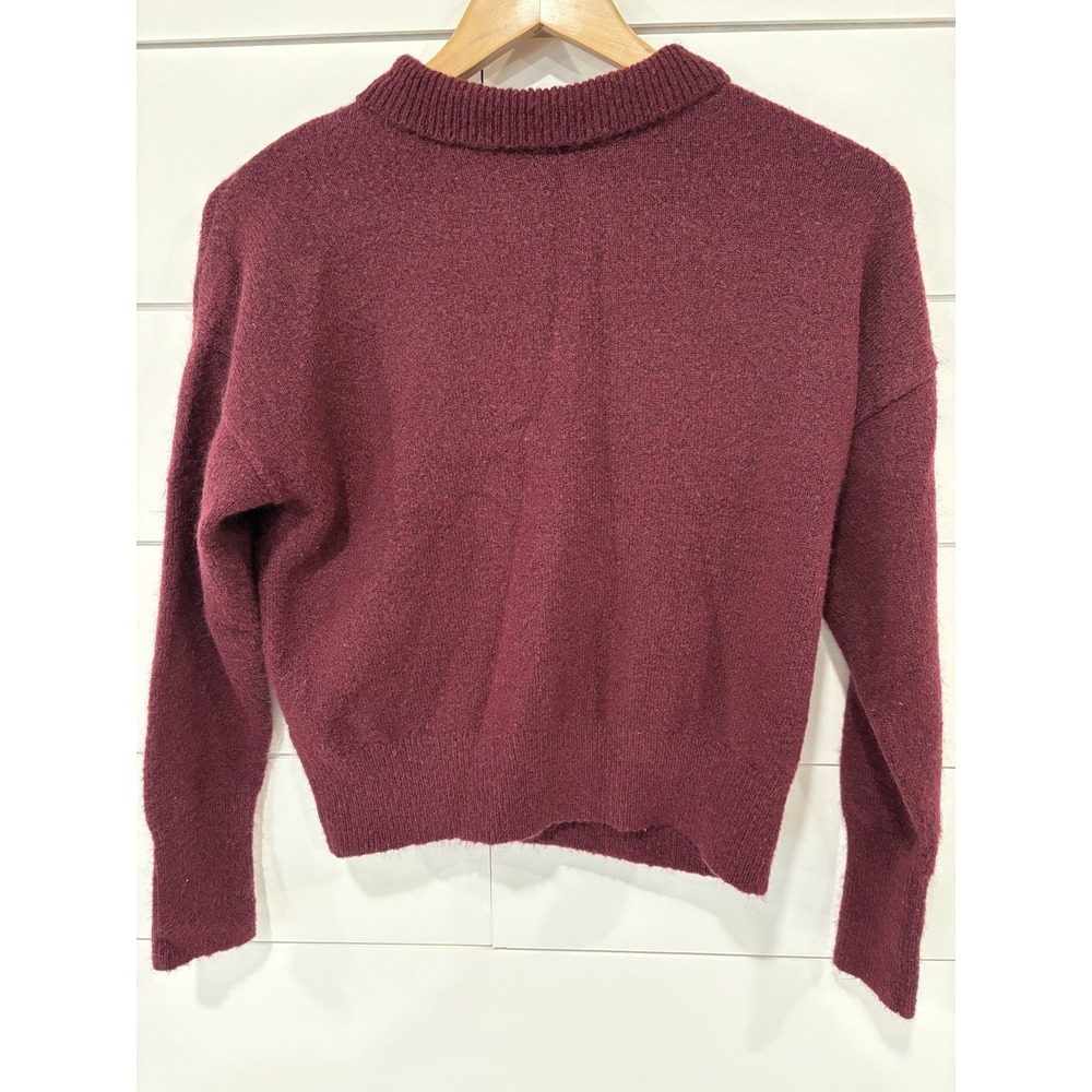 Sophie Rue Women's Girls Maroon Red Mock Turtle‎ Neck Sweater Size Small